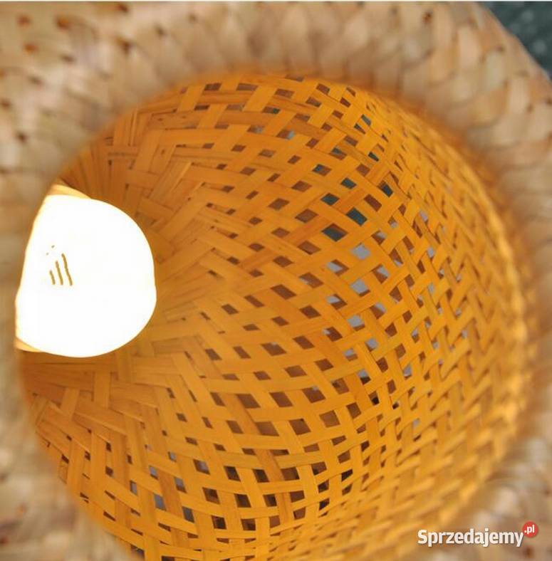 LAMPA WISZĄCA NATURALNA BOHO BAMBUSOWA naturalna Choroszcz