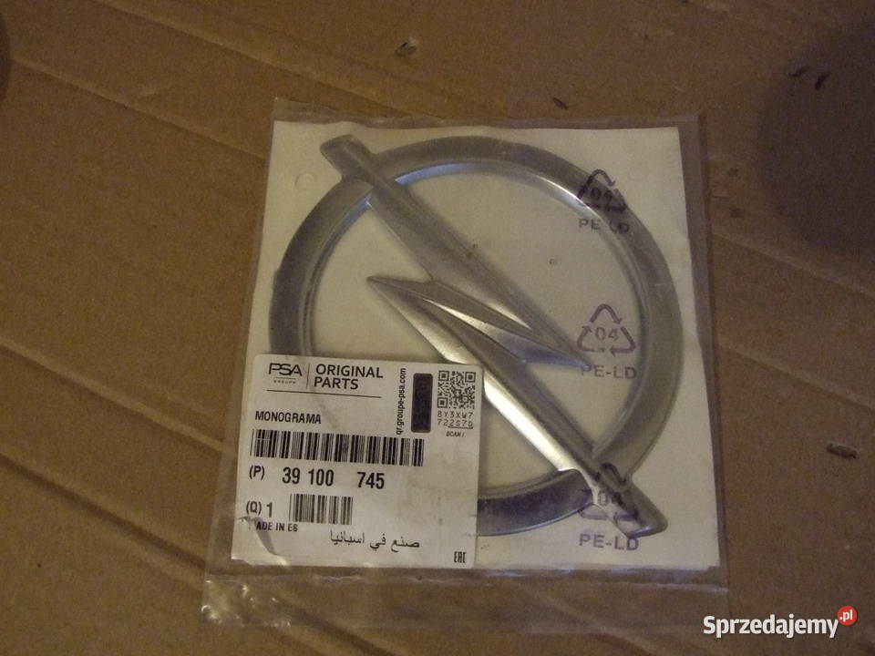 Znaczek emblemat Opel Crosland X 39100745 podlaskie Białystok