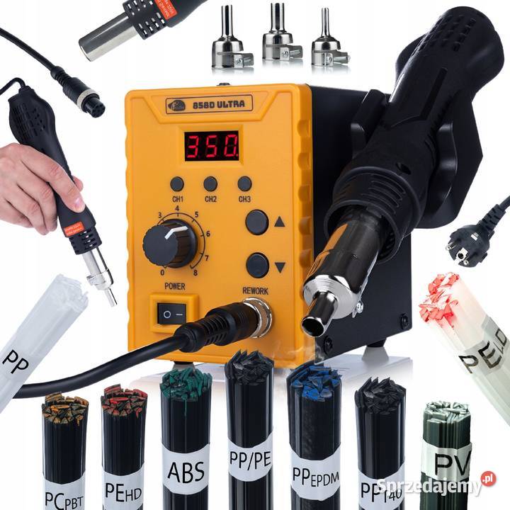 Stacja Lutownicza 858D Ultra 700W 9 Spoiw do Ludźmierz