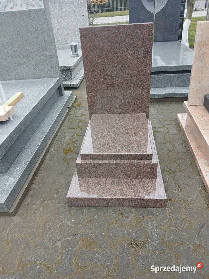 Nagrobek urnowy bohus red Strzegom Wrocław dolnośląskie