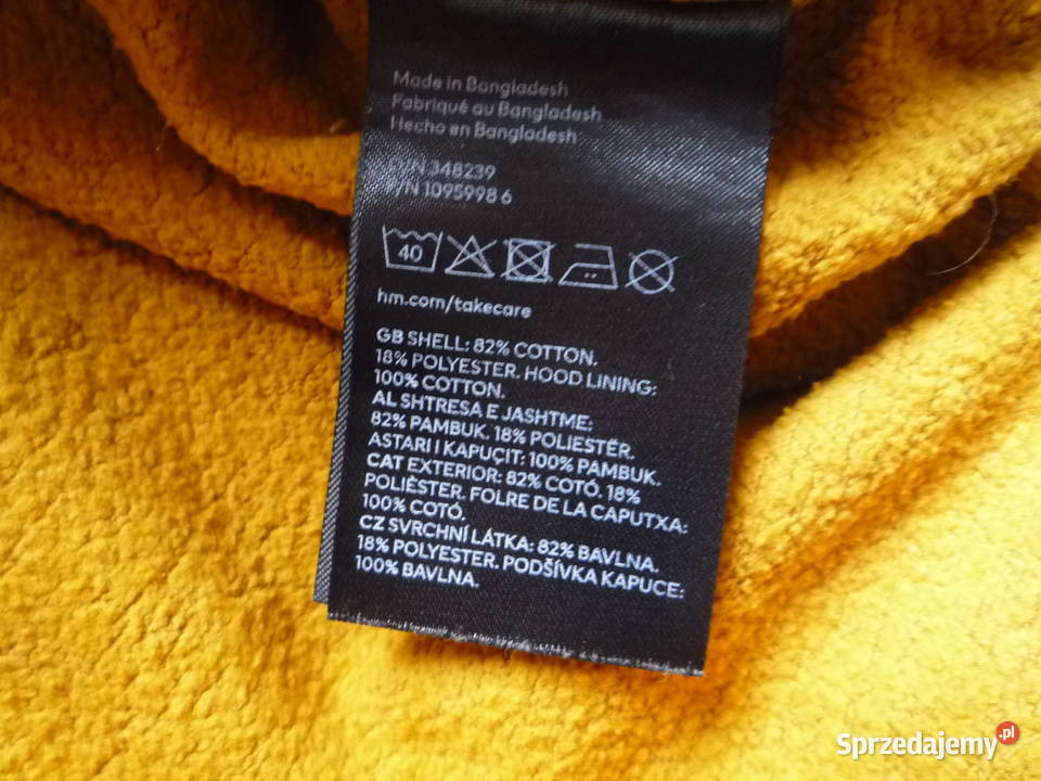 HM 134140 Miodowa Bluza Kangurka kaptur Meszek Szczecin