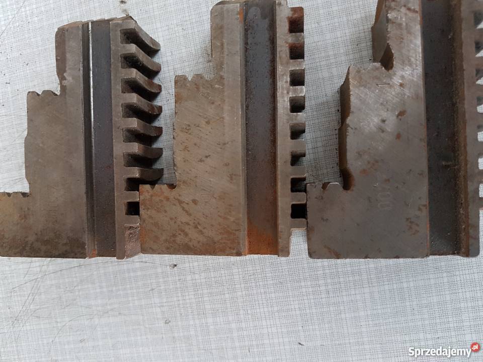 Lewe prawe szczęki tokarskie do uchwytu 160mm Mogilno sprzedam