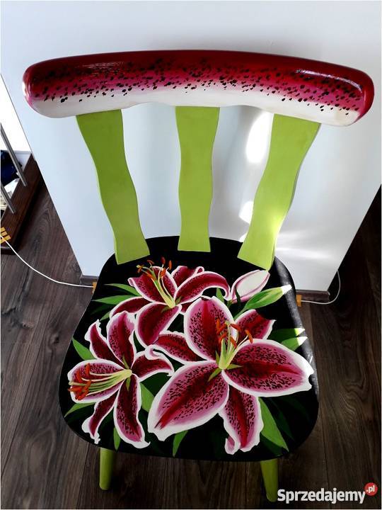 Krzesłaartystyczne malowanie i odnawianie mebli Stylizacja i projektowanie wnętrz