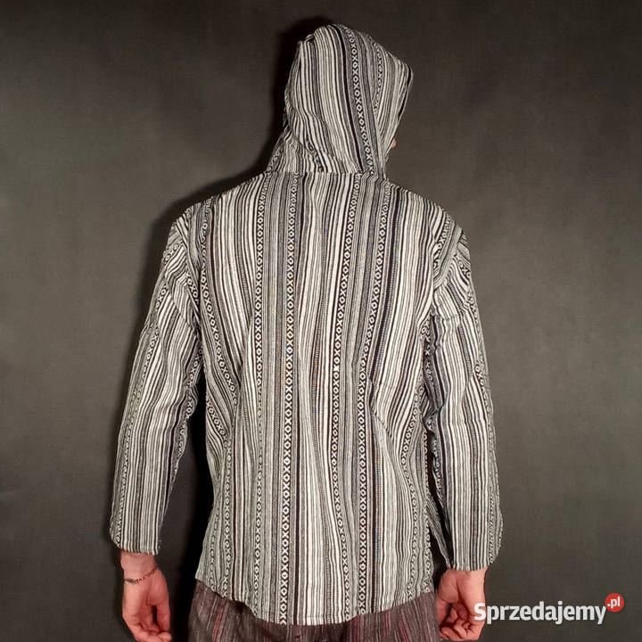 Męska Bluza Z Kapturem z Indii 100 Bawełna Kurta Kudowa-Zdrój