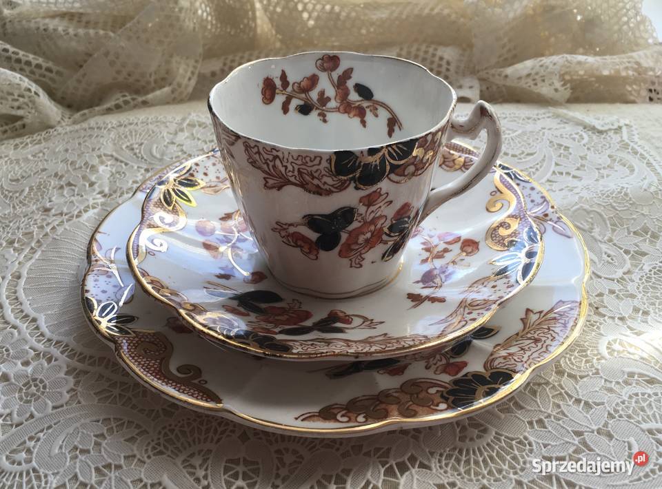 Filiżanka trio 1899 Anglia Porcelana i szkło Kraków