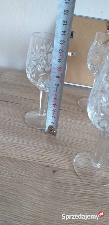 Kryształowe kieliszki prl Porcelana i szkło Przedbórz