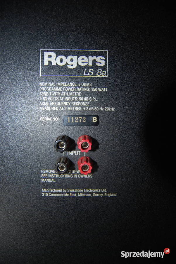 kolumny podłogowe Rogers LS8a