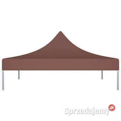vidaXL Dach namiotu imprezowego 3 x 3 m brązowy