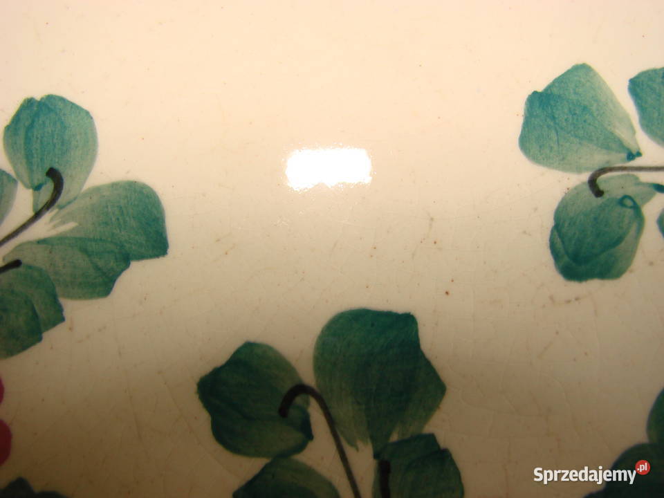 Włocławek fajansowy talerz Pruszcz Gdański