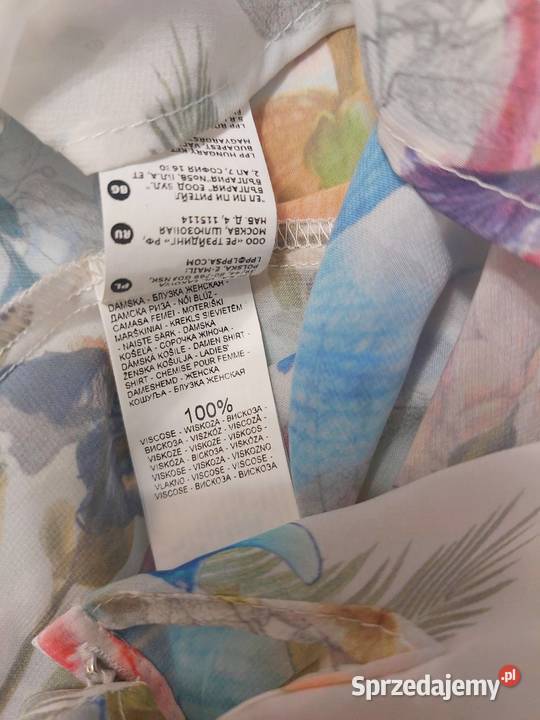 Bluzka biała kwiaty L 40 Mohito wiskozowa mazowieckie