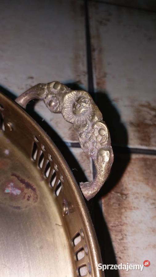Mosiężna patera do salonuVintage LoftArt Deco 24