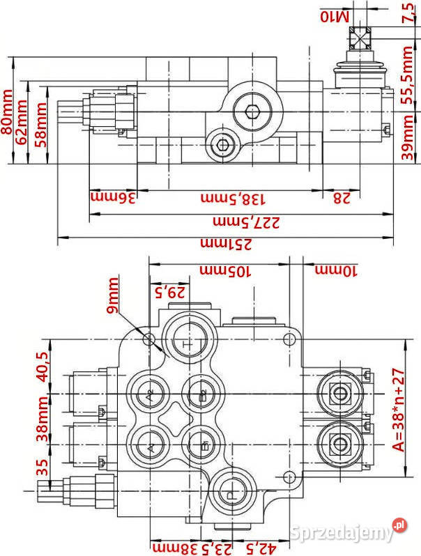 Rozdzielacz Hydrauliczny 4 SEKCYJNY 80L DO TURA Solec Kujawski sprzedam