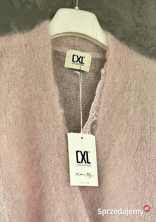 Sweter CXL z balonowym rękawem z 81kid moher Rozpinane  Bieruń