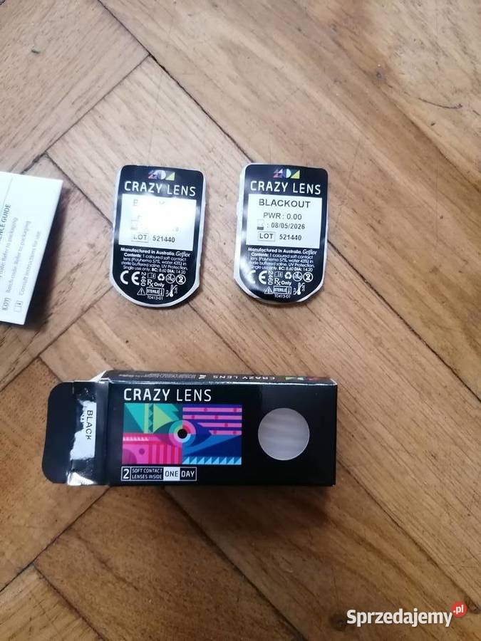Czarne soczewki kontaktowe