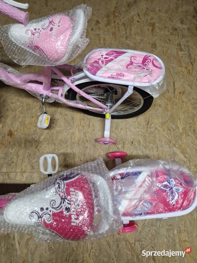 Rower dziecięcy 16 różowy Motylek YIBEIGI 4 Głogowa