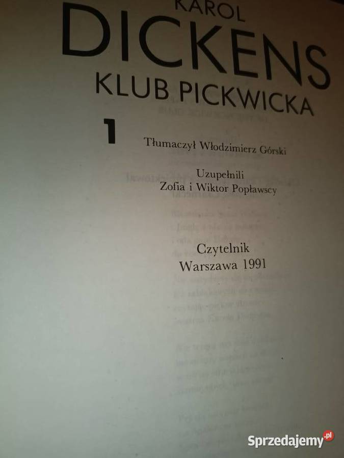 Dickensa książki outlet księgarnia Warszawa miękka
