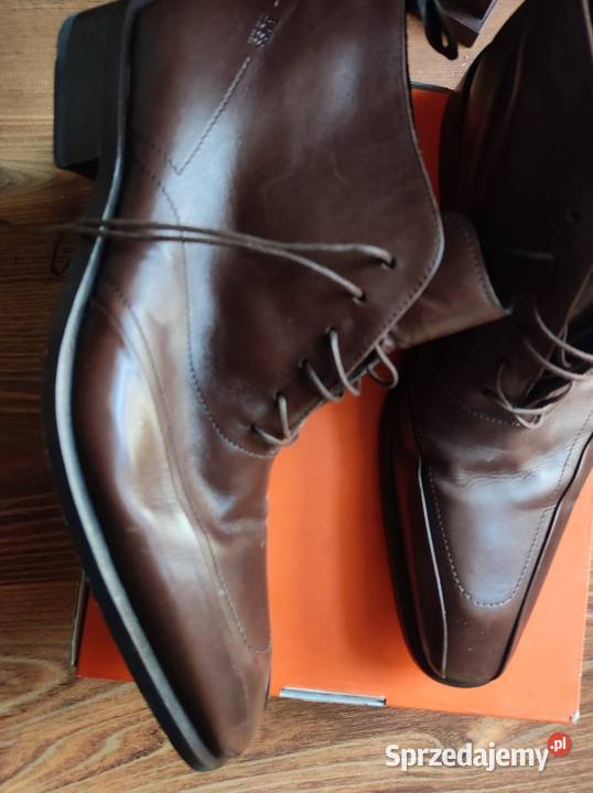 WŁOSKIEMARKOWE SKÓRZANEMĘSKIE BUTY HUGO BOSS r 29cm Piła