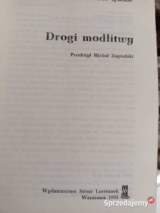 Drogai modlitwy książki Warszawa Bródno