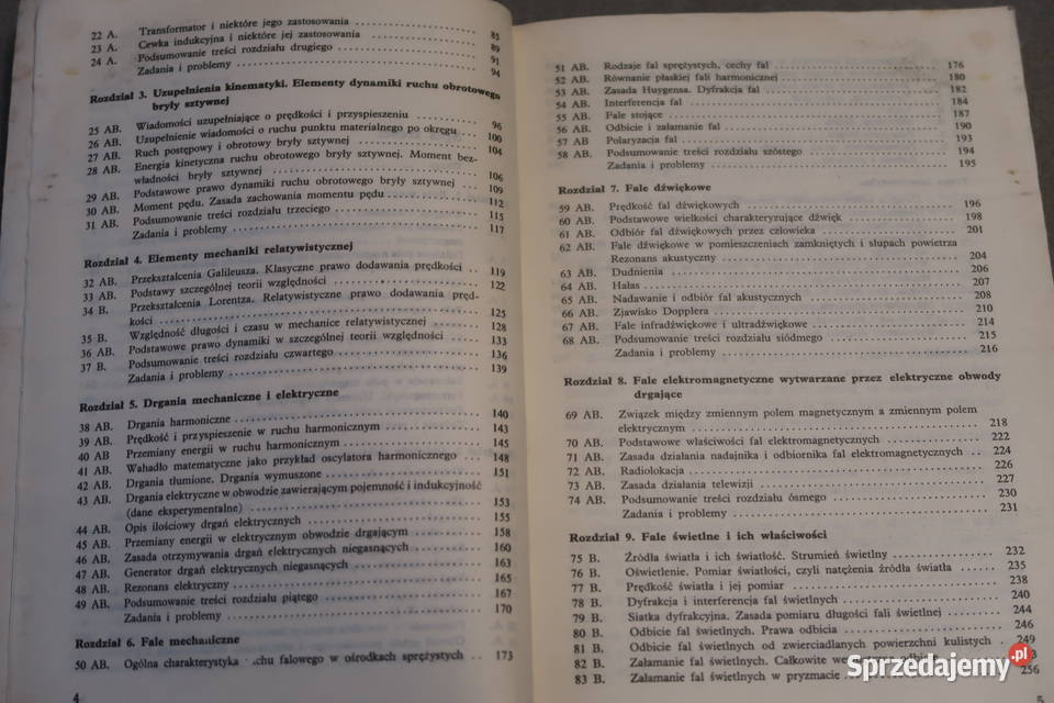 Do sprzedania mam książkę pt FIZYKA klasy III Rok wydania 1986 mazowieckie Siedlce