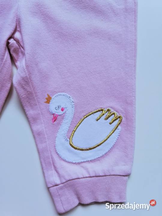 Spodnie dresowe łabędzie dziewczęce So Cute 62 śląskie Katowice sprzedam