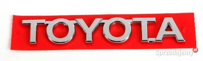 TOYOTA Aygo Chromowany emblemat logo TOYOTA Emblematy Kąty Wrocławskie