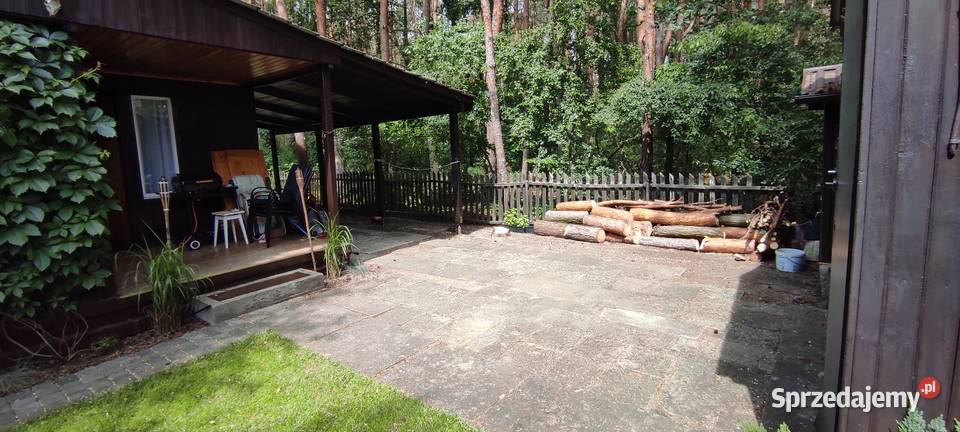 Działka jeziorem Dymaczewo Nowe Własnościowa drewniane