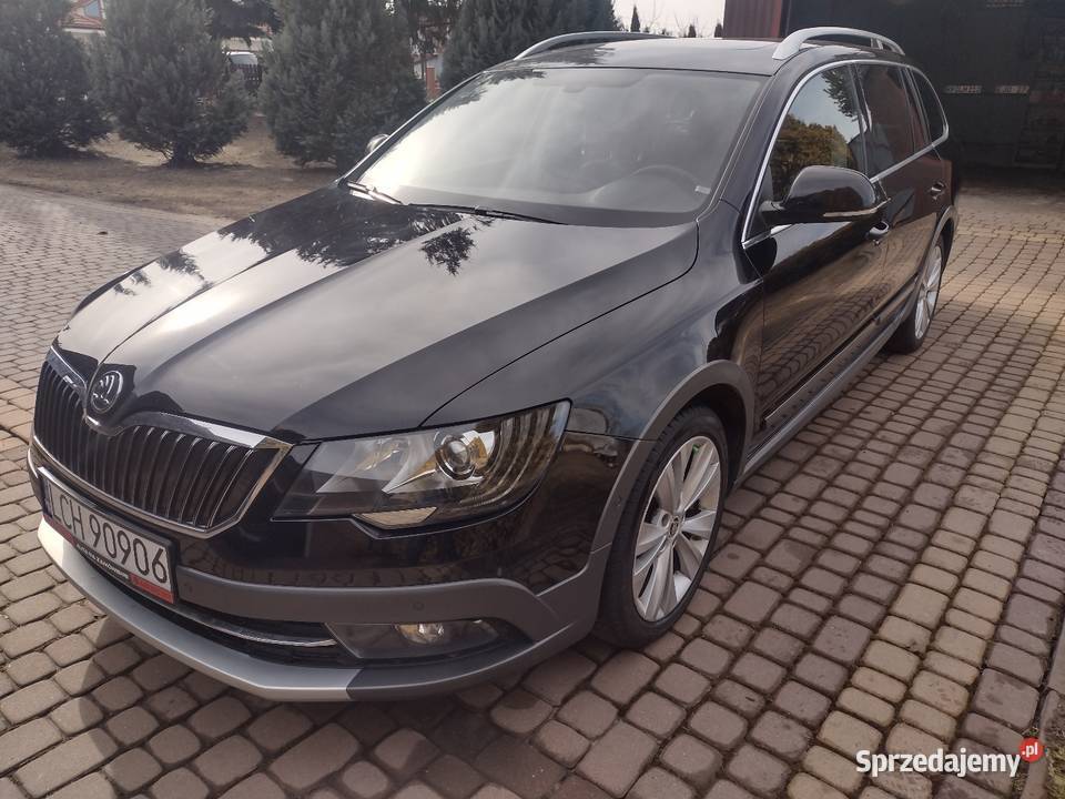 SKODA Superb 20TDI 170 SCOUT 44 Skóry Panorama odtwarzacz DVD lubelskie Chełm