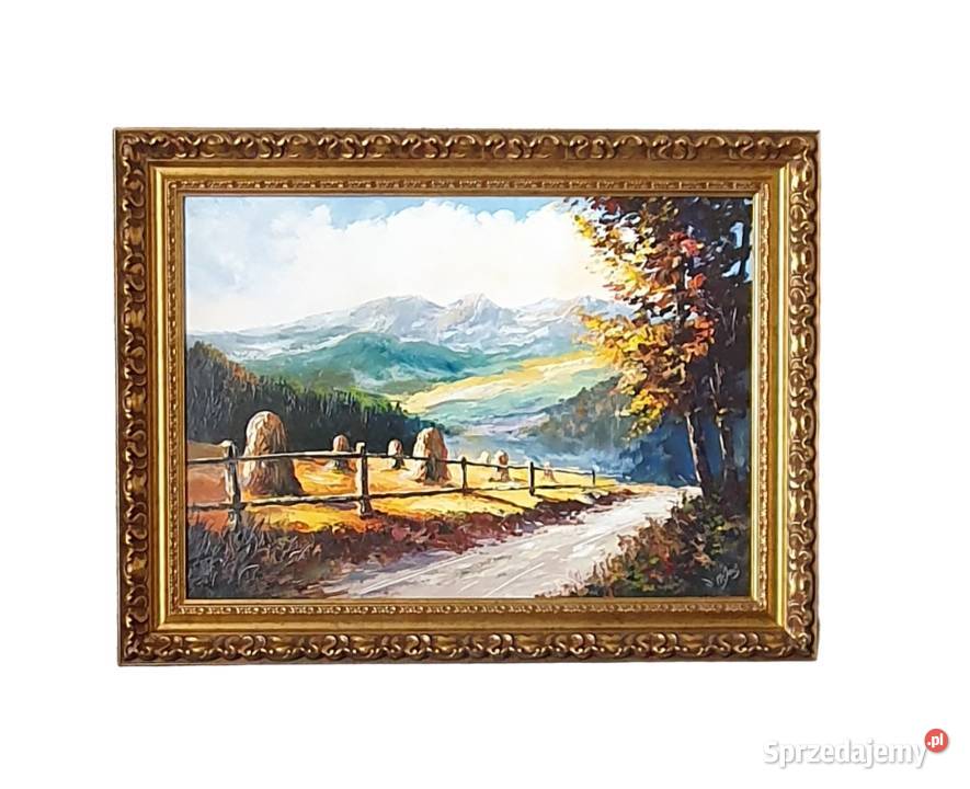 Duży obraz olejny ręcznie malowany Nowy Sącz