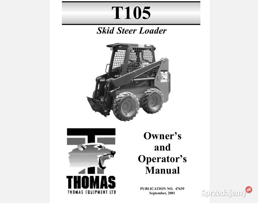 Thomas ładowarka 818385105T105 instrukcja Kielce sprzedam