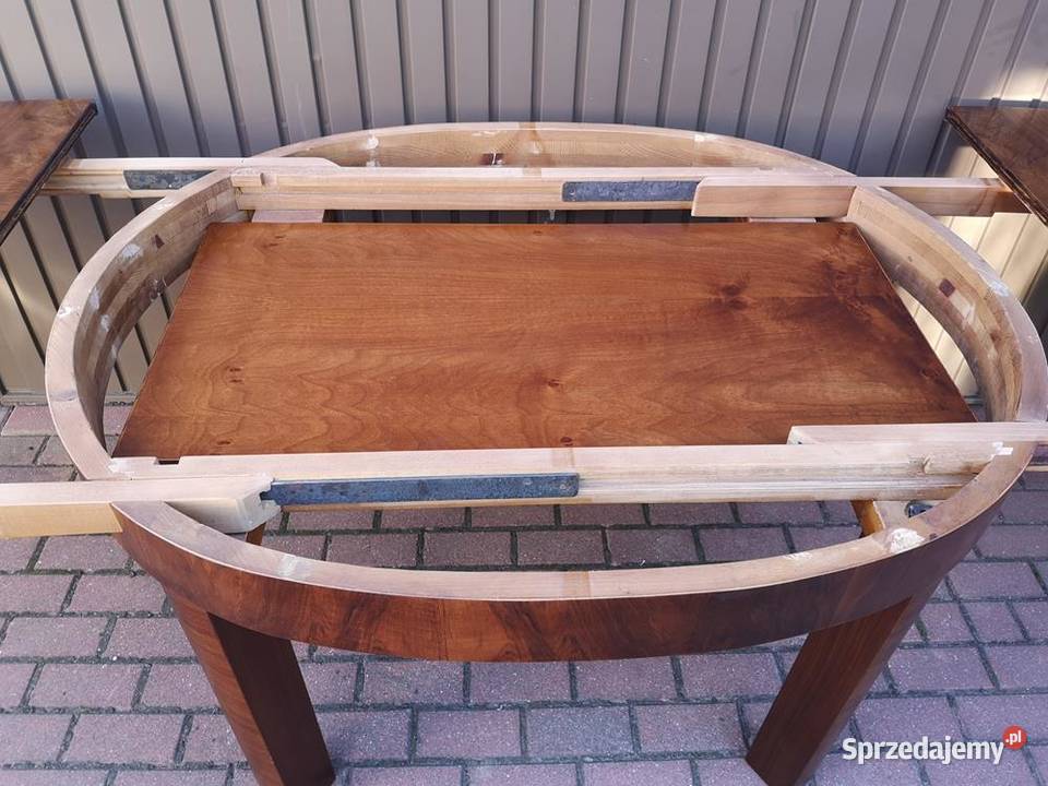 Stół ArtDeco Duży 292 Orzech Antyk Stary Swarzędz