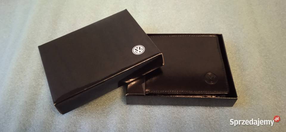 Portfel VOLKSWAGEN Skórzany Czarny VW Uniseks Zielona Góra