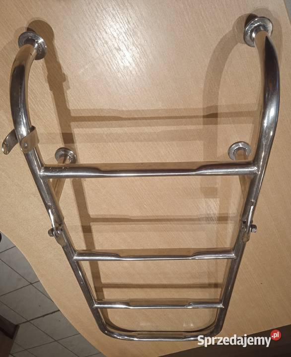 Drabinka 4stopniowa składana stal kwasoodporna Żeglarstwo Niesulice