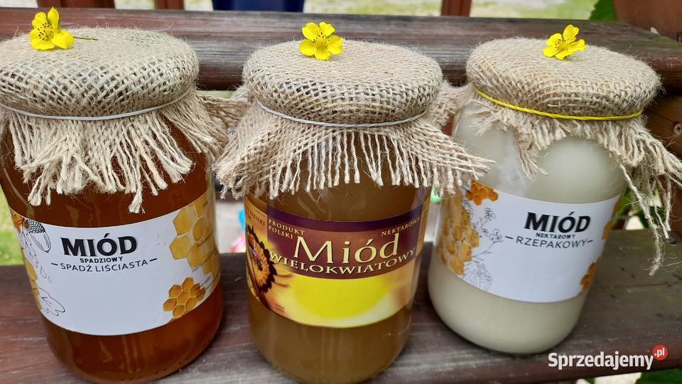Miód Wielokwiatowy SPADZ LISCIASTA zbiór 2023 Sarny Małe sprzedam