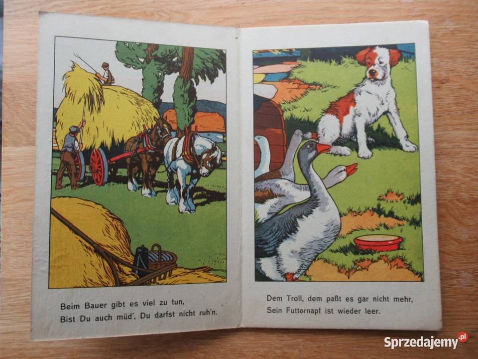 Antykwaryczna książka dzieci Unser Bauernhof