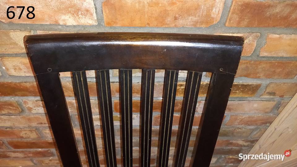 Krzesło tekowe drewniane 1 kolonialne twarde Gawroniec