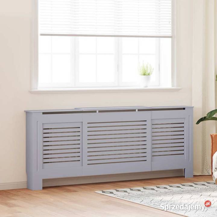 vidaXL Osłona na kaloryfer MDF szara 205 Osłony na kaloryfer Warszawa