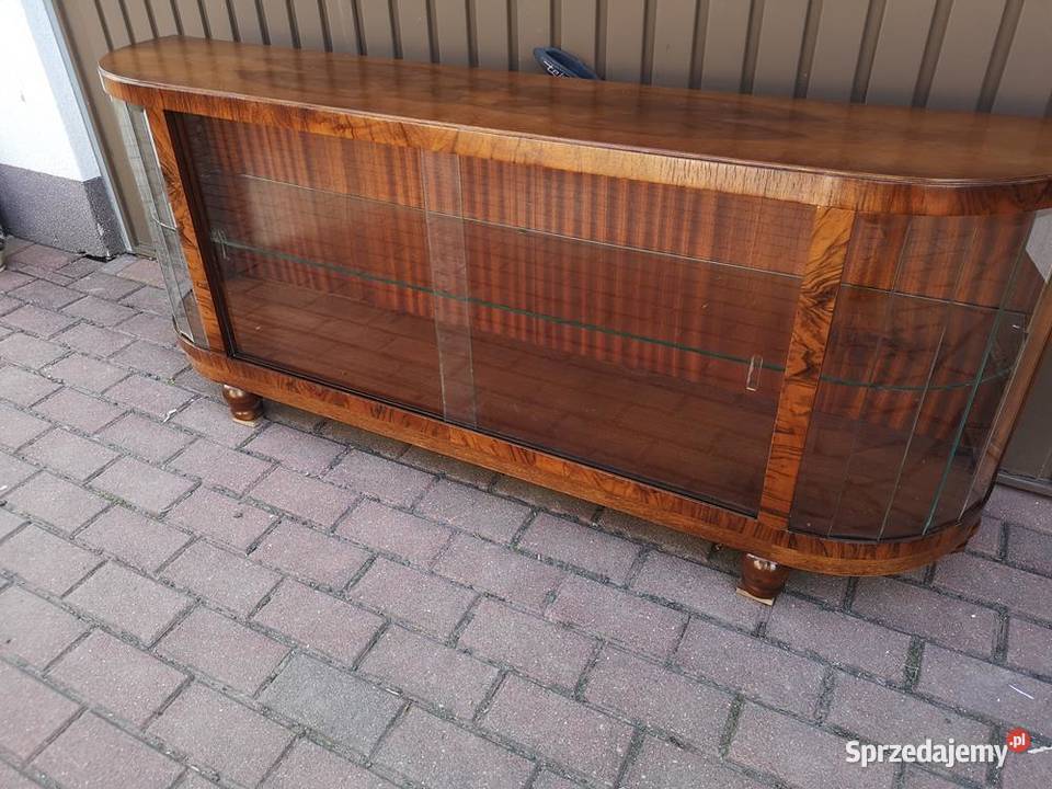 Komoda ARTDECO Orzech Niska RTV 158 Stara Antyk Swarzędz