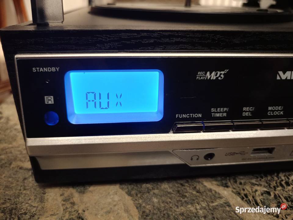 Gramofon MEDION Magnetofon USB MP3 Karta SD AUX