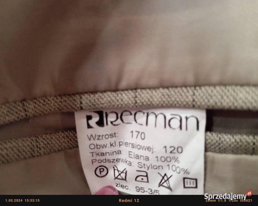 Garnitur Męski Firmy Racman Odzież wyjściowa Stargard