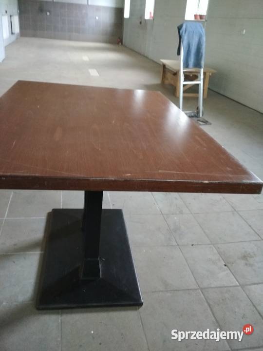 Stół masywny na stopi żeliwnej 80x120 dolnośląskie Strzegom sprzedam