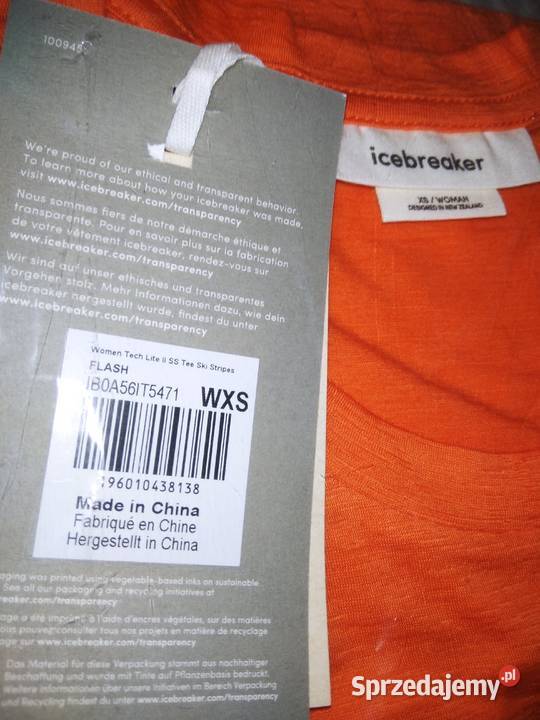 Icebreaker women tech lite II SS tee ski stripes Lubraniec