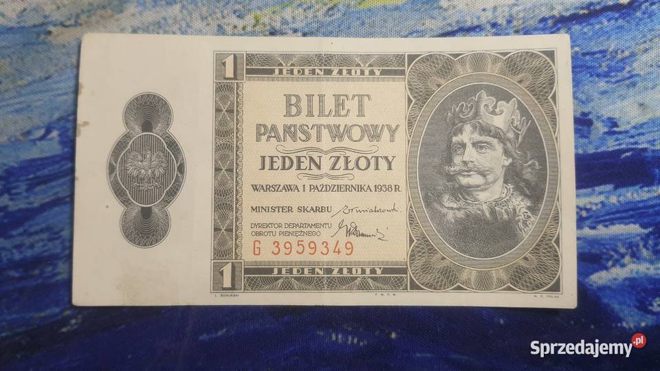 1 ZŁOTY 1938 s F Kolekcje Warszawa sprzedam