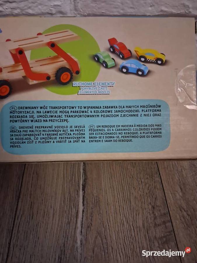 Klocki drewniane Auto laweta Żywiec