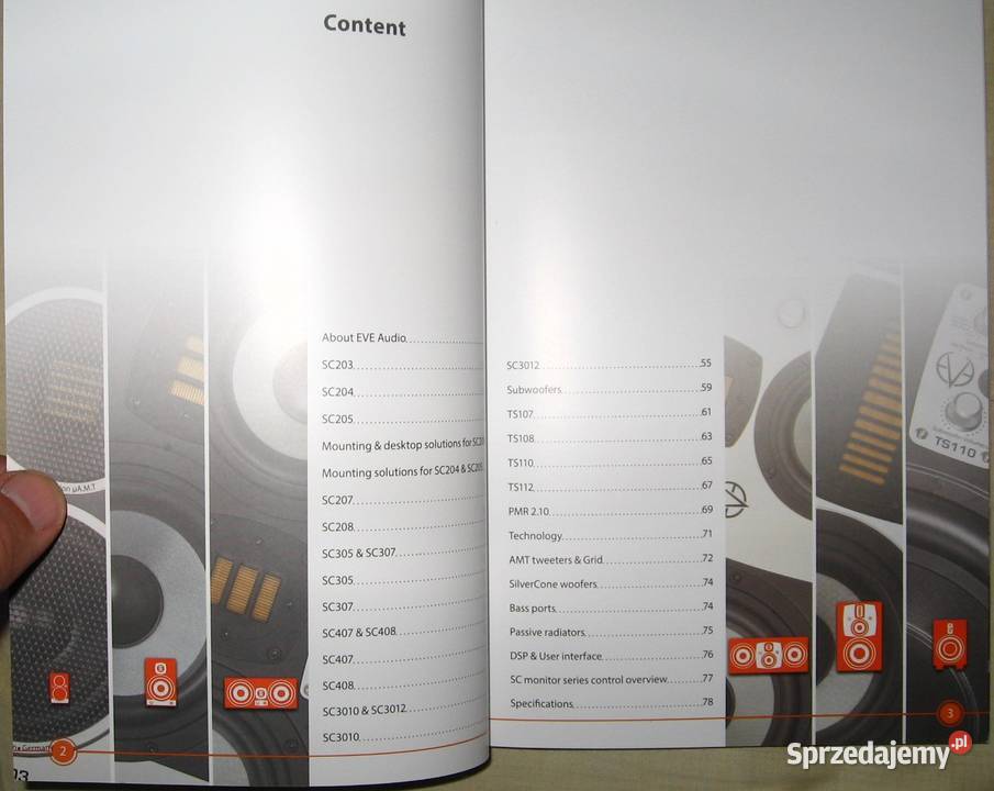 Eve Audio Product Catalog 2017 katalog monitorów Kępice