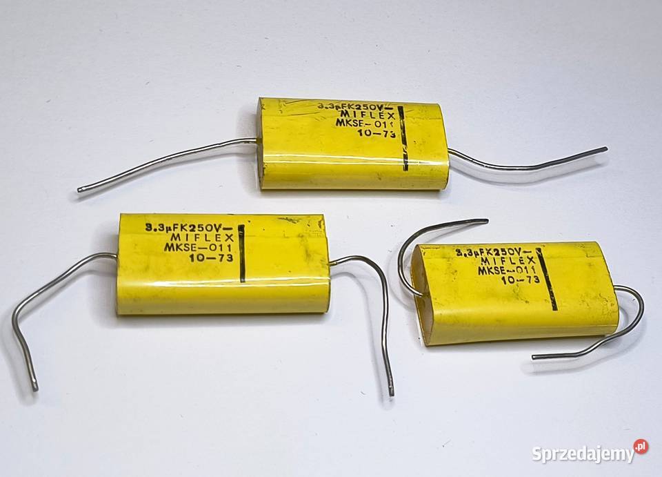 Kondensator 33uF 250V MKSE011 Unitra MIFLEX Gdańsk