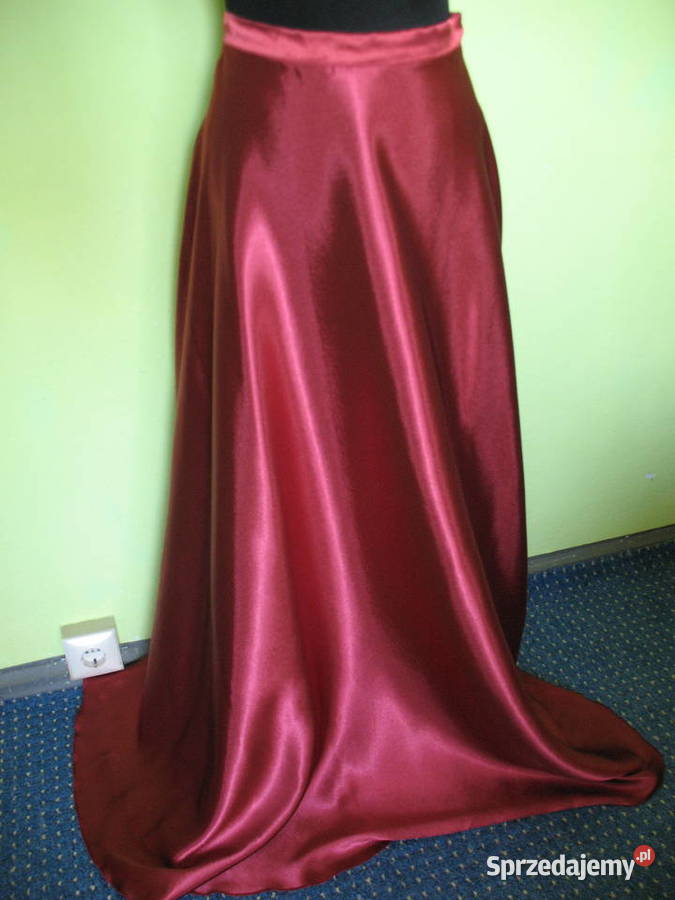 Spódnica maxi szyfon i satyna 38 M pas 70 Moda i Styl Siedlce