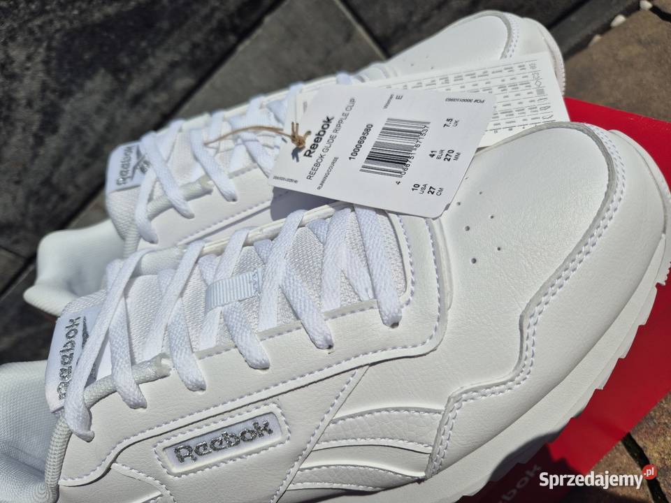 Nowe Buty Reebok Glide Klasyczna Biel Rozmiar 41