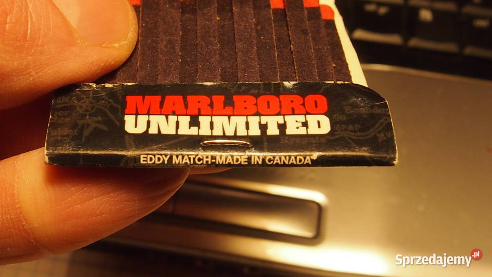 Marlboro Unlimited zapałki Eddy Match Canada Tychy