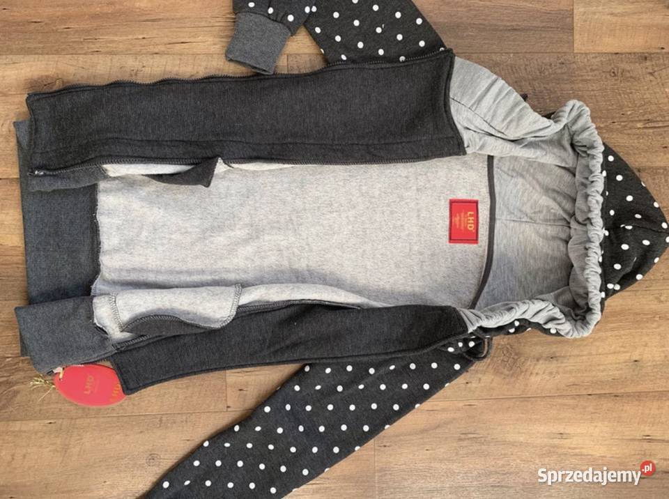 Bluza damska z kapturem S M bluza w kropki sprzedam