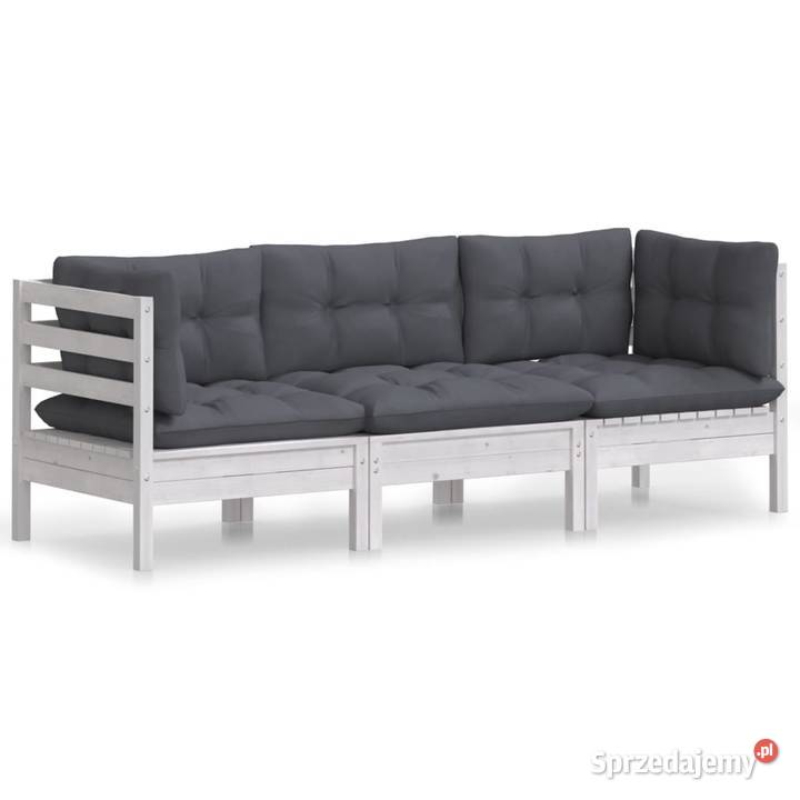 vidaXL 3osobowa sofa ogrodowa z antracytowymi Warszawa